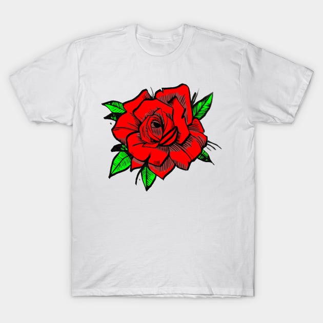 Rose T-Shirt by dankdesigns